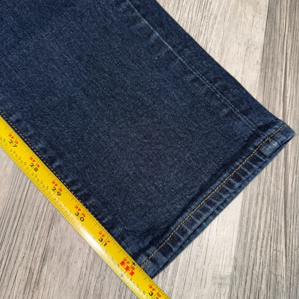J.CREW Men's Blue Jeans Flex Slim Stretch W32 L34 Dark Wash Style AY516